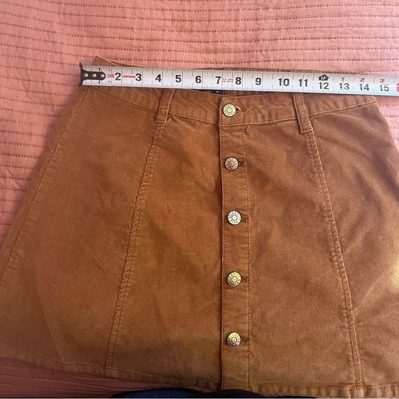 Brown Button-Up Skirt - Picture 3 of 7